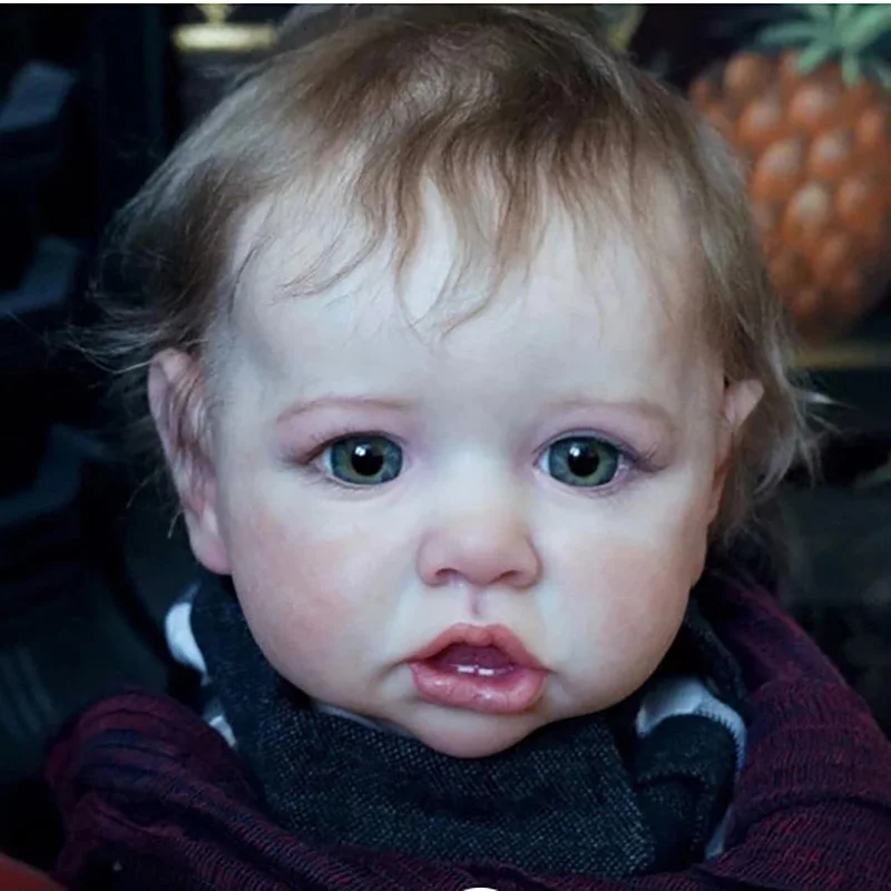 55 см Reborn Baby Dolls 22 дюймов кукла для новорожденных полностью силиконовая Реалистичная кукла для малышей с кривым ртом