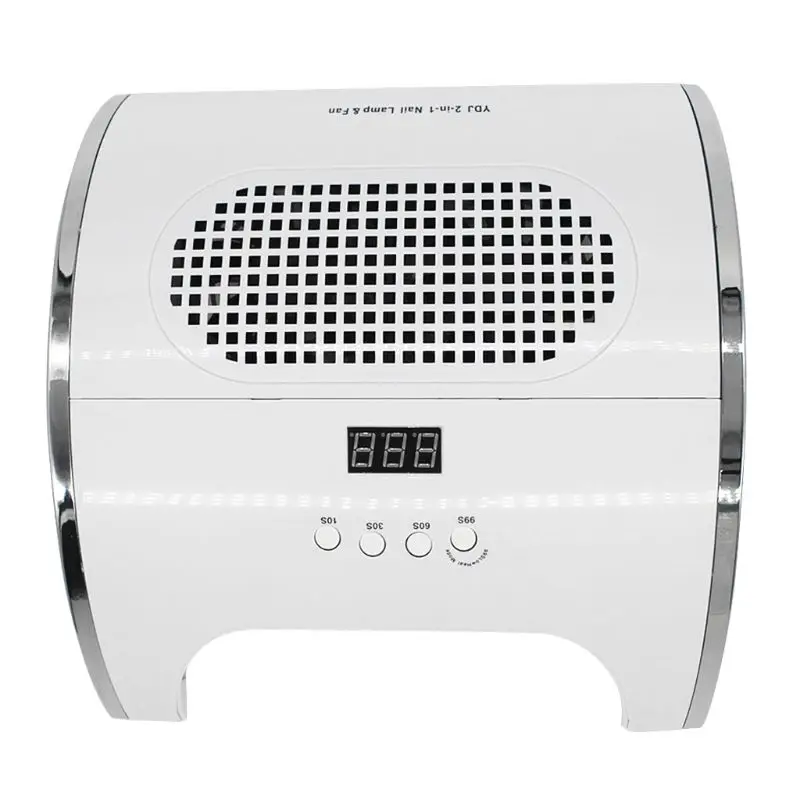 

80W 2 in 1 Nail Lamp Dust Collector Manicure with Two Powerful Fan 36 LEDs Nails Dryer Vacuum Cleaner Tool R3MF