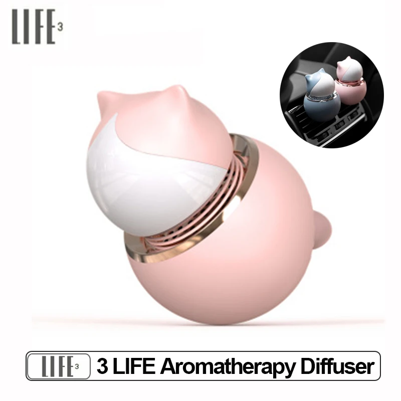 3 жизни автомобиля ароматерапия диффузор клип мини портативный очиститель