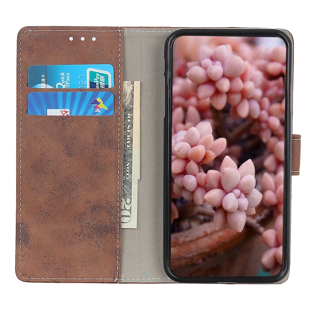 Retro Flip Leather Magnetic Wallet Credit/Money Cover Case for LG Stylo 5/Stylo 4 W30 W10 G8 G8S Thinq K40 K50 K12 Max K12 Prime Q Stylus Q60 V50 Thinq 5G