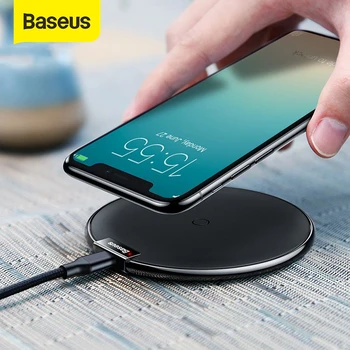

Baseus Qi Wireless Charger Pad For iPhone X XS Max XR 10W Fast Charger Wireless Charging for Samsung S10 S9 Note 10 9 For Xiaomi