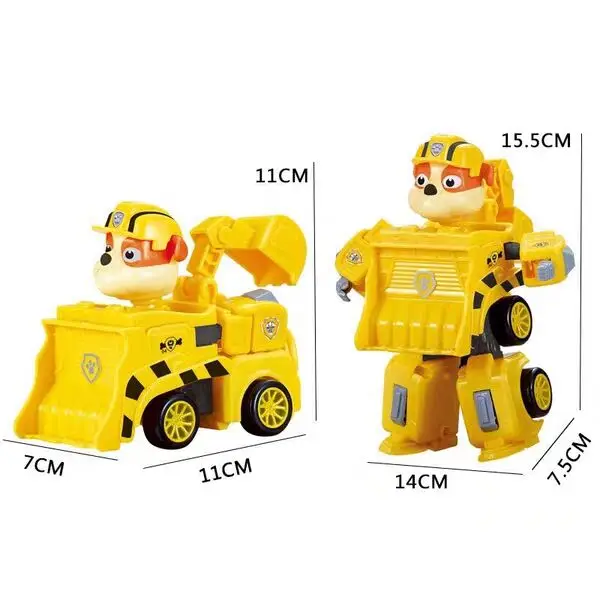 Paw patrol 4 цвета деформационная игрушка аварийная спасательная машина Paw patrol спасательная деформационная машина Подвижная кукла детский подарок на день рождения