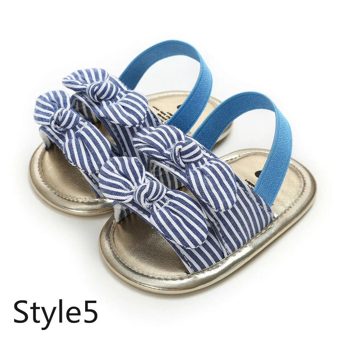 Style 5 FOCUSNORM летние товары первой необходимости для детей Одежда для девочек Дети; младенцы; девичьи туфли с бантом, вечерние в клетку, комплект одежды в полоску пляжная обувь принцессы - Цвет: Style 5