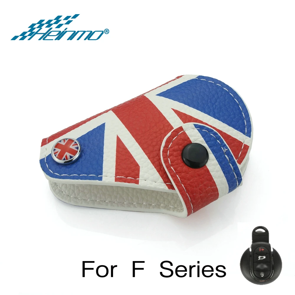 Для MINI Cooper R55 R56 R57 R60 R61 F54 F55 F56 F57 F60 ключа автомобиля чехол сумка для MINI Countryman аксессуары Clubman - Название цвета: F Series Red Jack