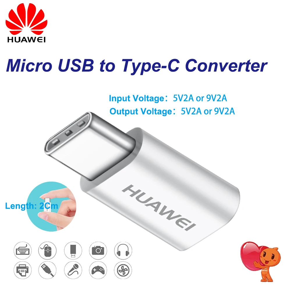 HUAWEI Micro USB-type c конвертер type-c кабель адаптер быстрое зарядное устройство honor 8 9 V8 P9 Supercharge P10 Plus mate 9 10 Pro nova