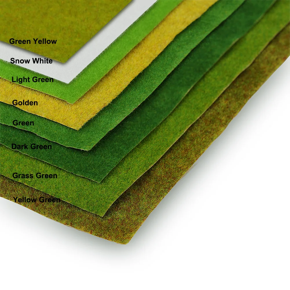 0.4mX1m Grass Mat Model Green Artificial Lawn Architectural Layout HO N Scale 