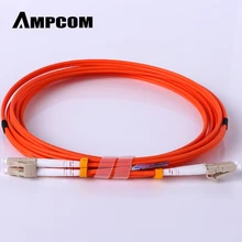 AMPCOM LC к LC волоконный патч-кабель многомодовый дуплексный-50/125um OM2-LC/UPC к LC/UPC