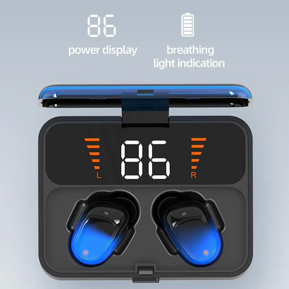 Jacom ES01 TWS Bluetooth наушники V5.0 беспроводные наушники 9D стерео Спорт водонепроницаемый гарнитура handsfree Светодиодный дисплей питания