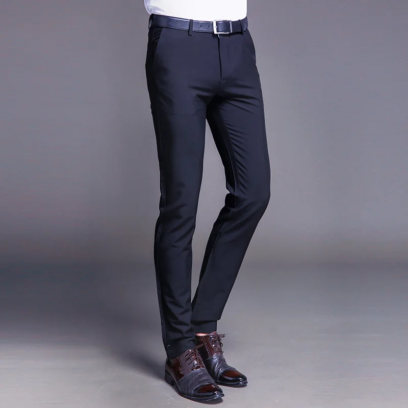 New Fashion High Quality Cotton Men Suit Pants Straight Spring Autumn Long Male Classic Business Casual Trousers Full Length New Fashion High Quality Cotton Men Suit Pants Straight Spring Autumn Long Male Classic Business Casual Trousers Full Length