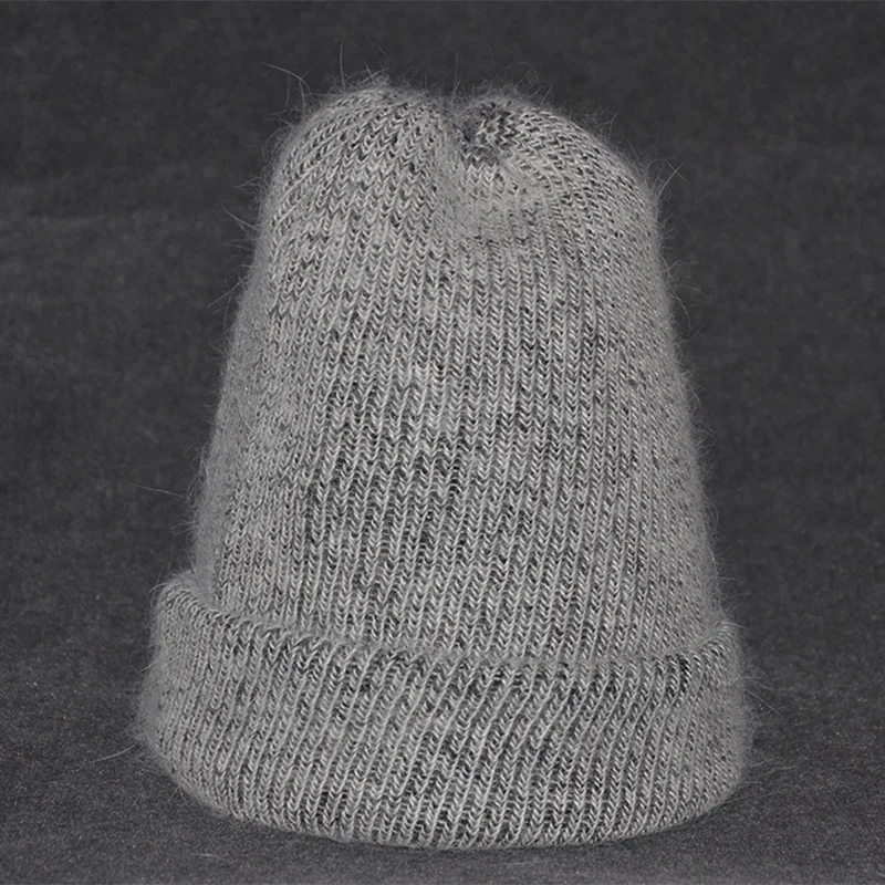 Abaicer, Шапка-бини из кроличьего меха для женщин, зимняя шапка Skullies, теплая шапка из Гравити Фолз, шапка Gorros, женская шапка