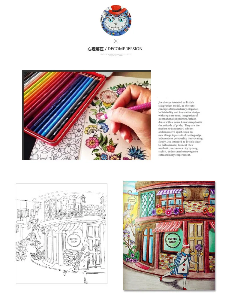 Secret Garden Decompression Hand-painted Fill Color Book Color Book Toy Coloring Books for Kids Arts and Crafts for Kids Secret Garden Decompression Hand-painted Fill Color Book Color Book Toy Coloring Books for Kids Arts and Crafts for Kids