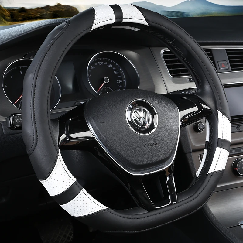 D образный кожаный чехол рулевого колеса автомобиля для Kia Sportage Optima K5 Nissan Qashqai J11 X