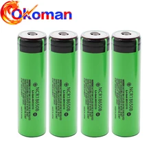 Оригинальная 3,7 v 18650 перезаряжаемая батарея 3400mAh литиевая NCR18650B для игрушек фонарик батареи