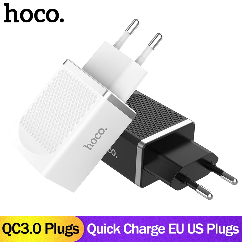 НОСО QC3.0 Quick Charge Универсальный USB стены Зарядное устройство ЕС США Вилки