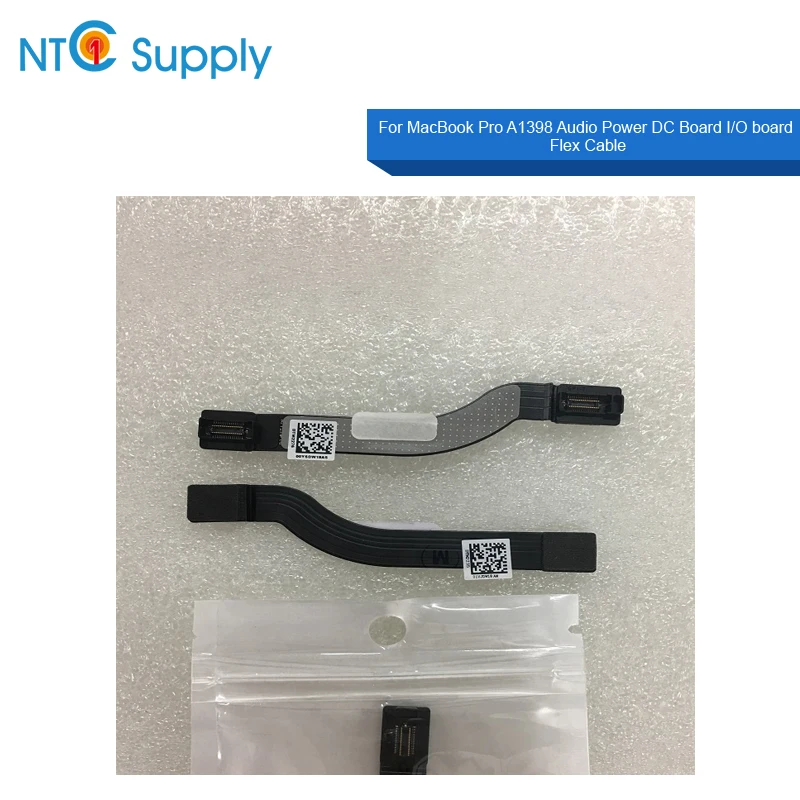 NTC Supply Audio Power DC Board I/O board Flex Cable For MacBook Pro Retina 15.4” A1398 821-1372-04 100% Tested Good Function |