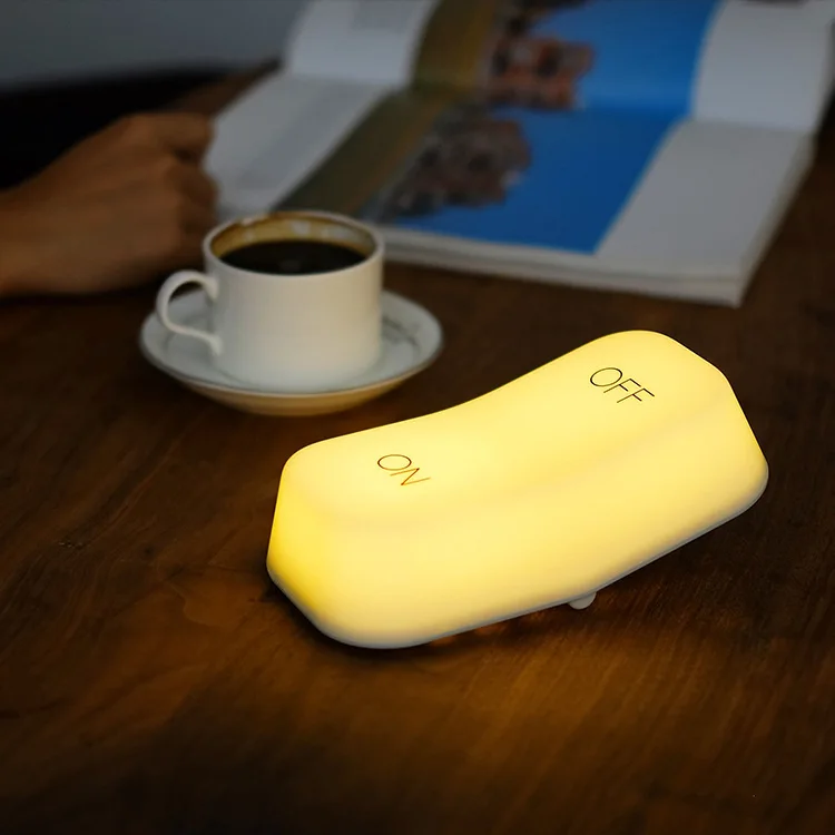 

MUID Gravity Sensing Shaking Switch Small Night Lamp Bedside Mini Adjustable Brightness offno Charging Small Night Lamp