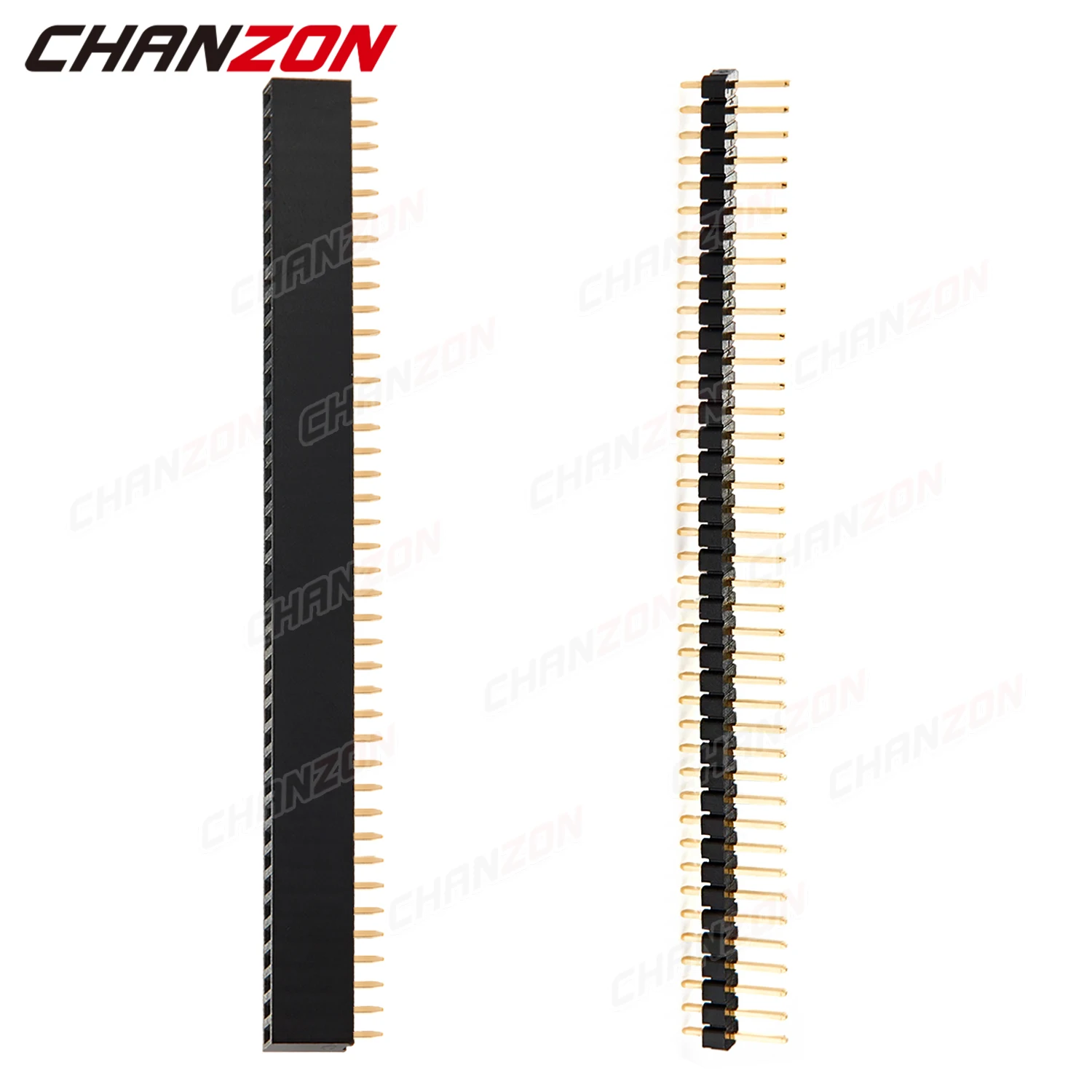 Male Female Single Row 40 Pin Header 2.54mm Gold Plated Breakable Extension Connector Strip for Arduino PCB Socket Raspberry |
