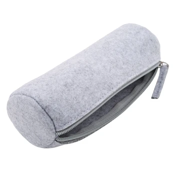 

Makeup Round Storage Organizer Felt Cloth Cosmetic Bag Multifunction Handbag Toiletries Pouch Travel Portable Mobile Power Pack