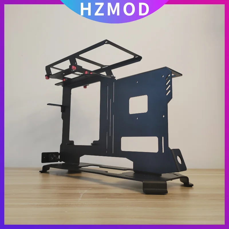 HZMOD Twin A4 aluminum chassis open ITX case long graphics card mini