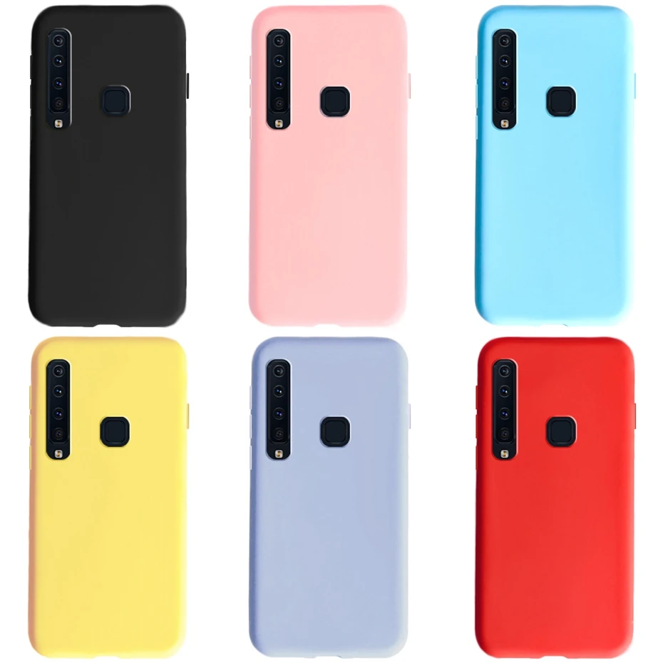 flip cases For Samsung A9 2018 Case Candy Color Soft Silicone Bumper Cases On Samsung Galaxy A9 2018 Phone Case For Samsung A9 2018 Cover wallet cases