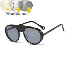 Новые круглые фотохромные очки для чтения женские брендовые прогрессивные мульти-фокус очки для чтения UV400 Модные по рецепту FML