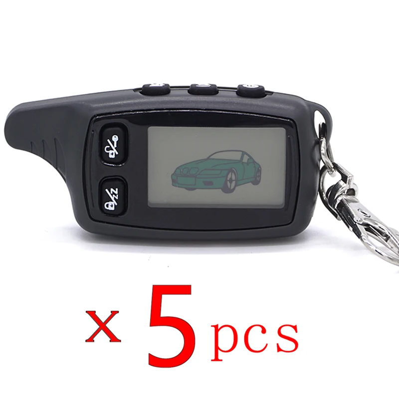 

Wholesale 5 Pcs/lot TW 9030 LCD Remote Controller Keychain for 2 way car alarm sytem Tomahawk TW9030 / TW-9030 Key Fob Chain