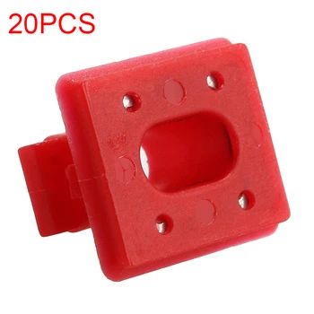 

20pcs/set Dashboard Dash Trim Strip Clips Red Insert Grommets Fit For BMW E46/E65/E66/E83N Interior Panel Fixing Buckles