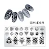 67 Kinds of Stencil Stamping Plates with Animal Plant/Christmas/Pattern/Flower/Symbol/Nature/Creative/Abstract for Lady to Print 5
