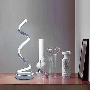 

24W LED Table Lamp Smart Dimmable Curved LED Desk Lamp Contemporary Minimalist Design Desk Light Acrylic LED Modeling Lamp