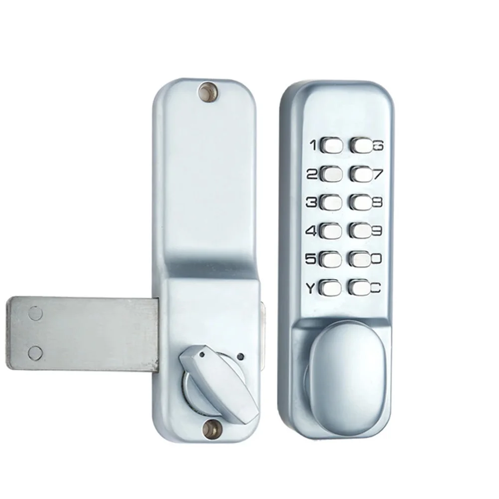 

Durable Push Button With Combination Code Zinc Alloy Mechanical Lock Office Digital Password Door Anti Rust Waterproof Two Ways