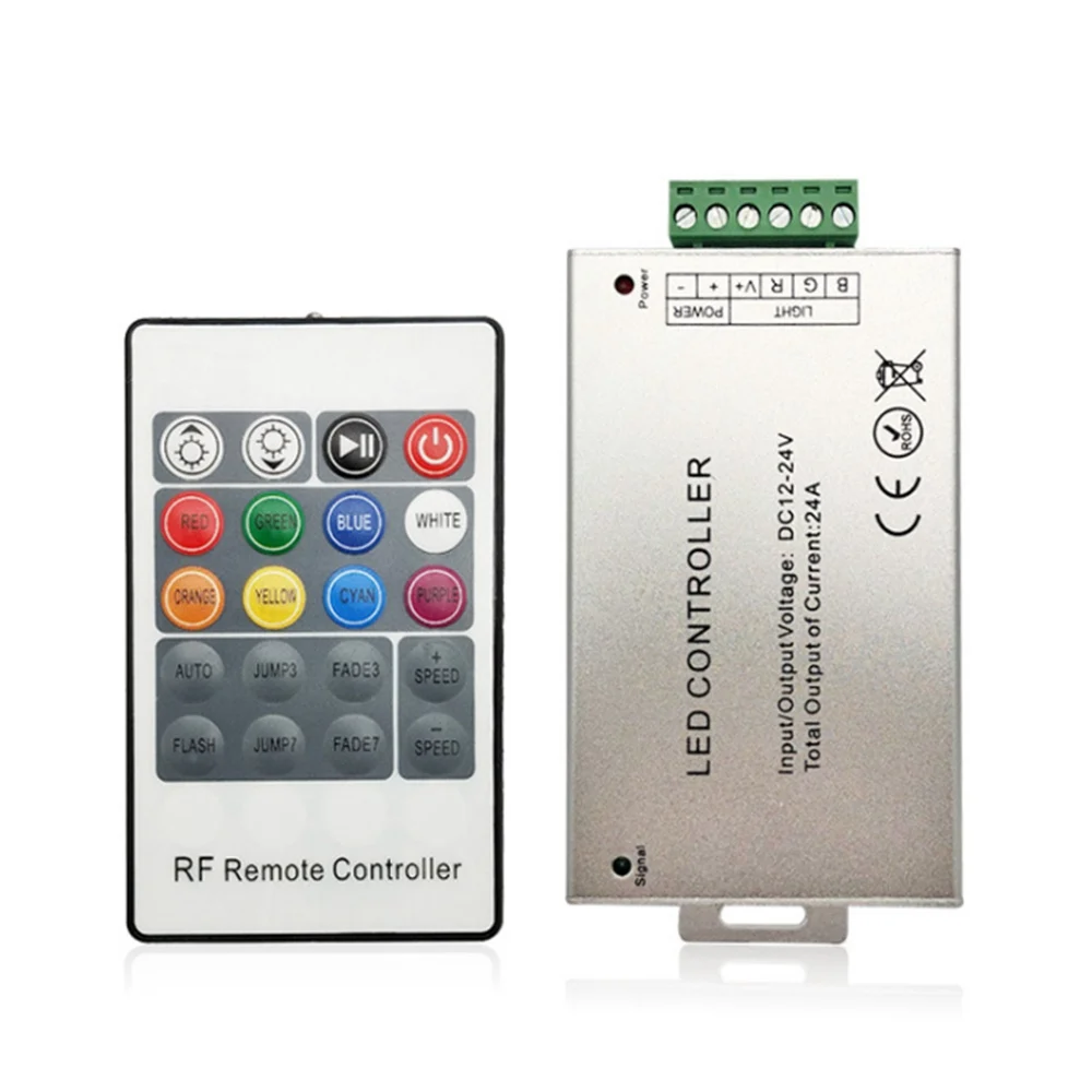 RF 20 кнопок пульта дистанционного управления для 3528 5050 RGB Светодиодные ленты огни DC12-24V 24A 288W для 5050 3528 RGB Светодиодные ленты