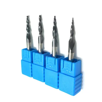 

Tapered End Mills Ball Nose Milling Cutter 1/8\\\\\\\" Shank Drill 4pcs Set Kit