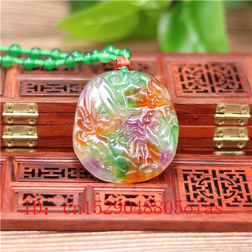 Natural Color A Jade Emerald Cicada Pendant Beads Necklace Charm Jadeite Jewellery Fashion Carved Amulet Gifts for Women Men | Украшения и