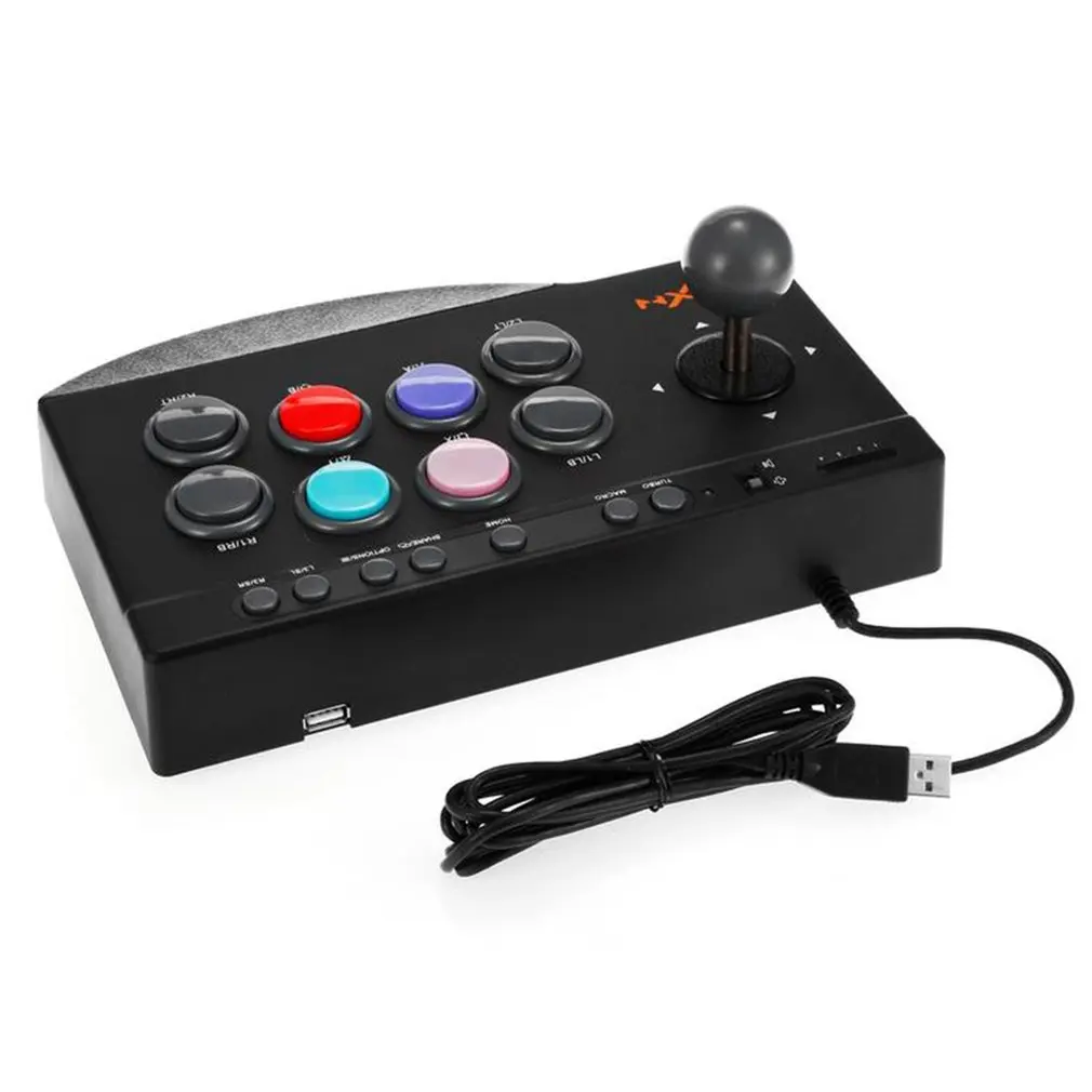 

For PXN PXN-0082 4 in 1 USB Interface Wired Arcade Joystick Gamepad Fighting Stick Game Controller for PC PS3 PS4 Xbox one