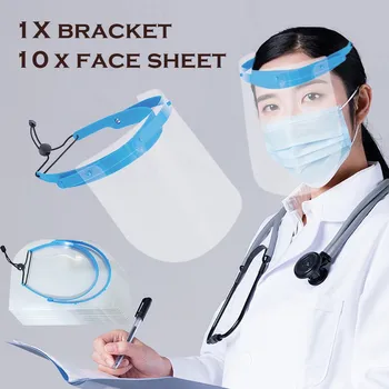 

Face Mask Transparent Protective Mask Washable Reusable Dustproof Facemask Clear Face Cover Anti-fog Anti-Oil anti-spitting Mask