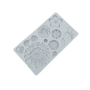 

Silicone Fondant Cake Mold Flower Leaf Sugarcraft Chocolate Baking Decorating