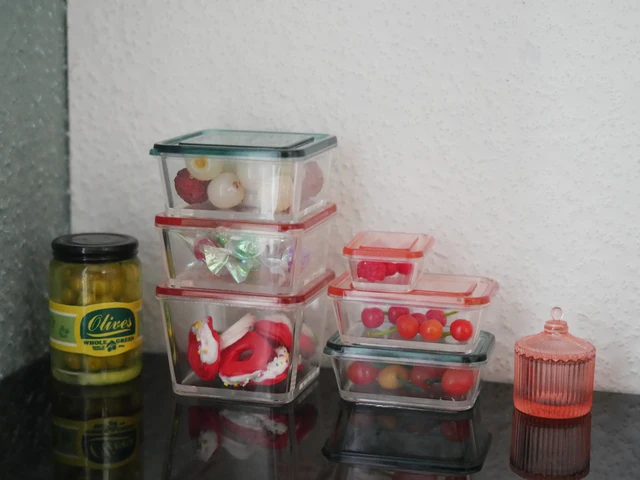 1:6 and 1:12 mini model doll house 9-piece mini  container 3
