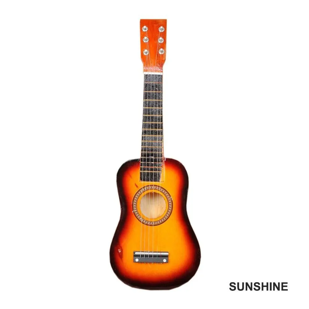 sunshine 21 дюймов сопрано укулеле Акустическая гитара Гавайский Стиль Гитара 4/6 струны гитара Музыкальные инструменты дети гитара для начинающих - Цвет: sunshine