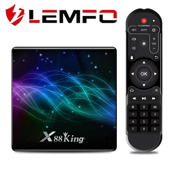 

Amlogic S922X TV Box Android 9.0 X88 King 4GB LPDDR4 Micro SD Card Media Player Dual Wifi BT5.0 1000M 4K (3840x2160 pixel )