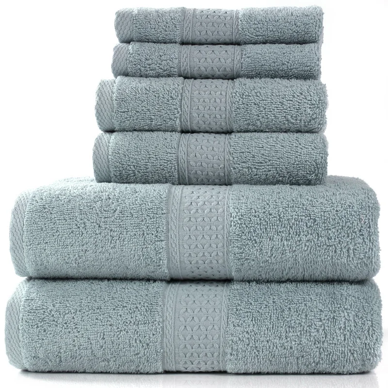 Luxury Bath Towel Set,2 Large Bath Towels,2 Hand Towels,2 Washcloths. Hotel Quality Soft Cotton Highly Absorbent Bathroom Towels 5