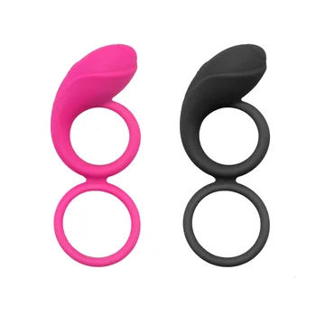 

Wearable Dual Ring Vibrating Cock Effective Delay Massage Rings with 10 Vibration Modes Stimulator for Male Long-time Harder