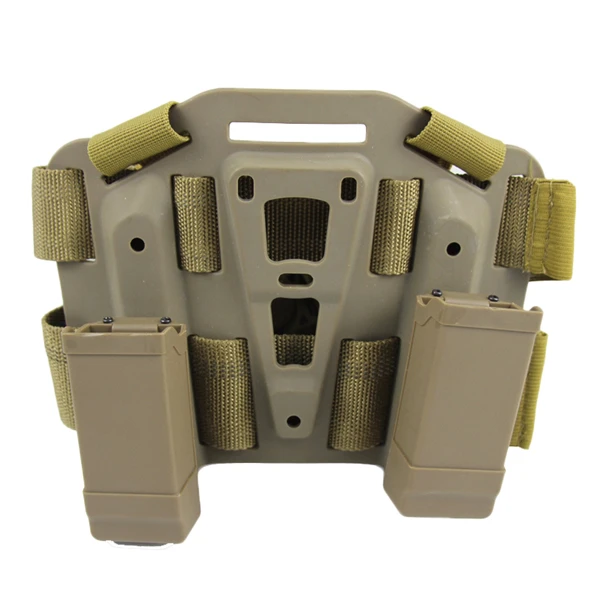 Тактический страйкбол падение ноги кобура Платформа-адаптер шестерни для Glock 17 M9 HK USP P226 бедра кобуры Военные Аксессуары для охоты - Цвет: Tan Set