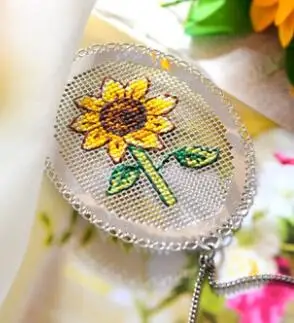 Xx Birds сделай сам, рукоделие, Стич, вышивка крестом, металлическая Закладка, серебряное, золотое, рукоделие, Счетный, вышивка крестом - Цвет: Оранжевый