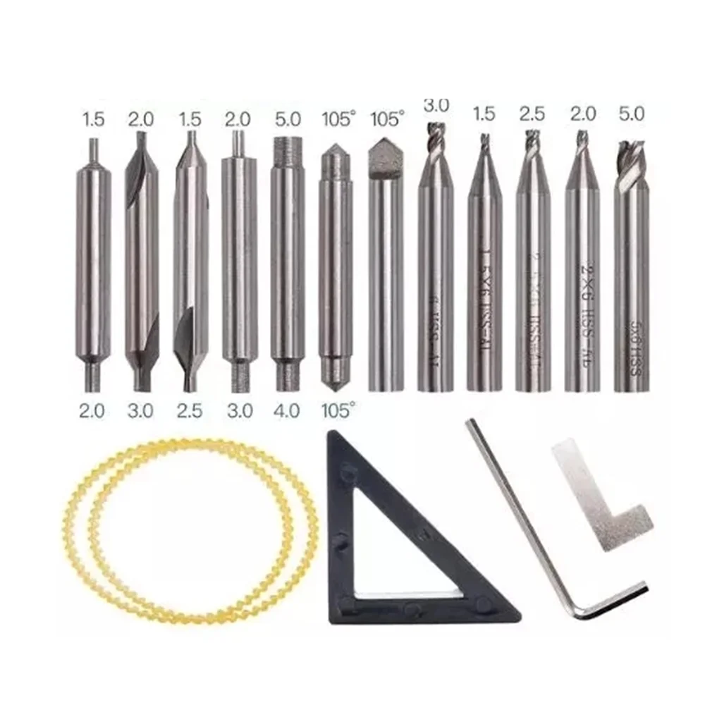 17pcs/lot Universal Full Set End Milling Cutter Probe For All Vertical Key Copy Duplicating Machine As Cutting | Автомобили и