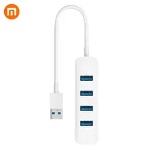 Xiaomi Mijia USB 3,0 концентратор Mini USB C концентратор для MacBook Pro поверхностный концентратор USB Type C адаптер с Micro USB для компьютера USB разветвитель