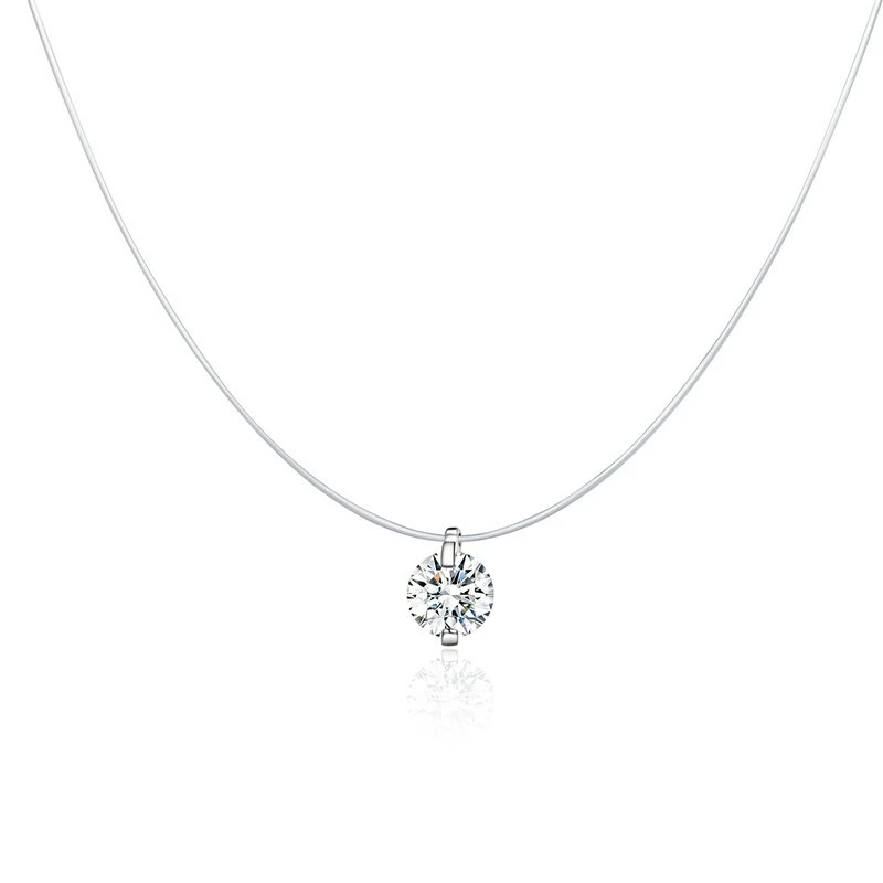 HSN332 Новая коллекция натуральная 925 пробы серебряный цвет CZ камень цветок ослепительный Мики подвеска мышь ожерелья для женщин ювелирные изделия HSN068 - Окраска металла: HSN332
