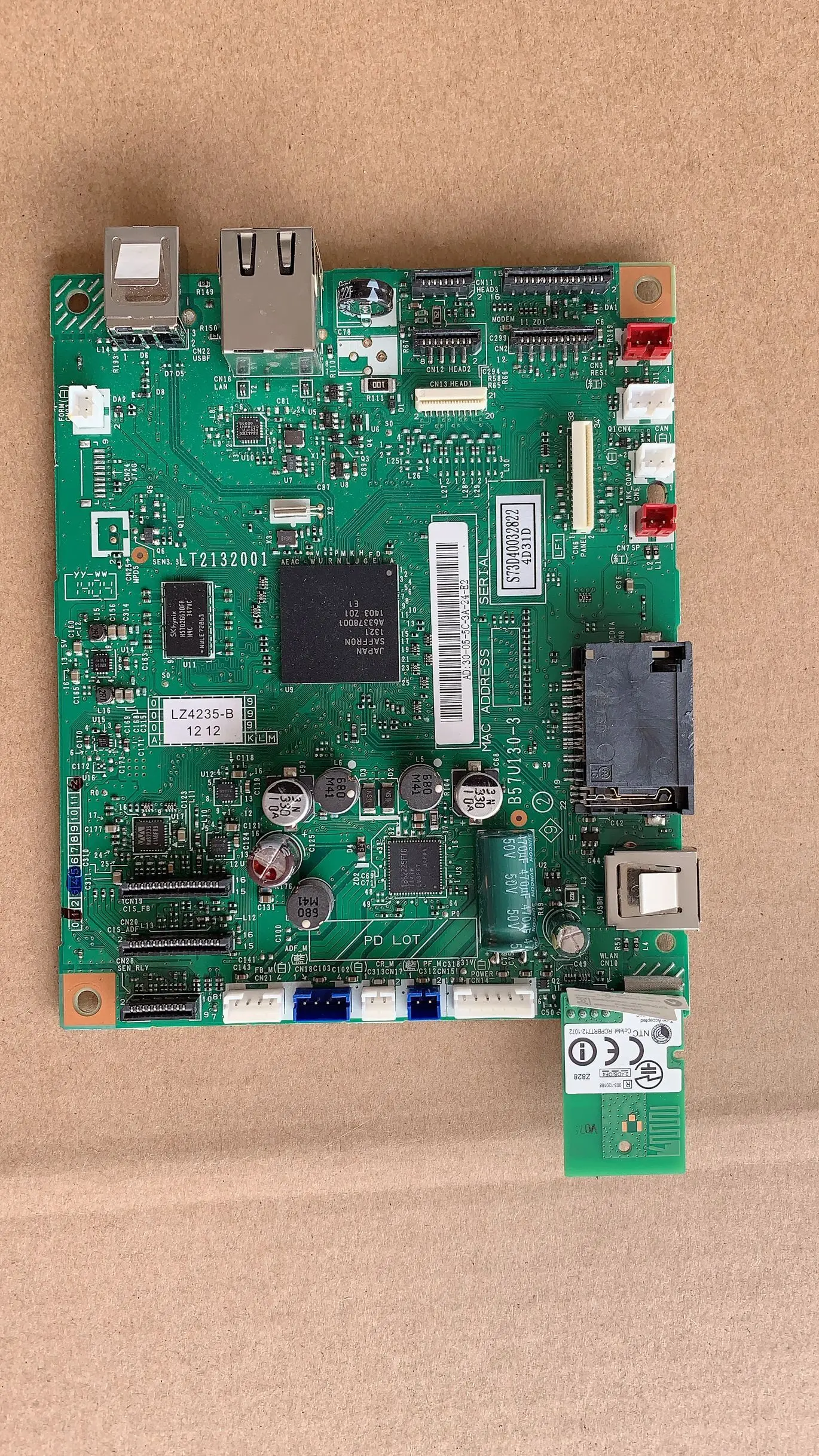 

Formatter mainboard mother board B57U130 B57U130-3 FOR BROTHER MFC-J4710DW