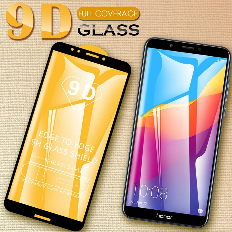 9d закаленное стекло на Honor 7x 7c 7a Pro 7s Защитное стекло для huawei Honor7a Honor7c Honor7x 7 A X C S Защитная пленка