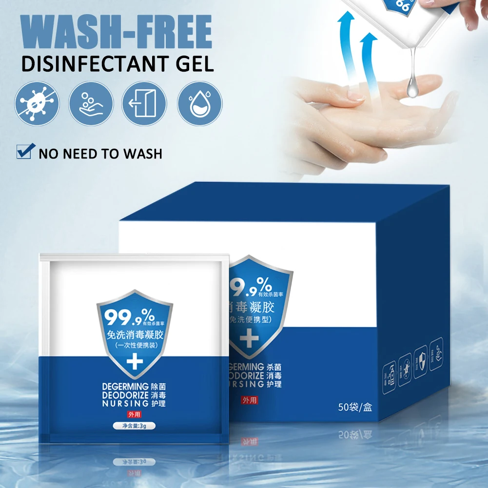 

50pcs/lot Disposable Hand Sanitizer Instant Hand Sanitizer and Travel Portable Antibacterial Hand Sanitizer 75% Disposable