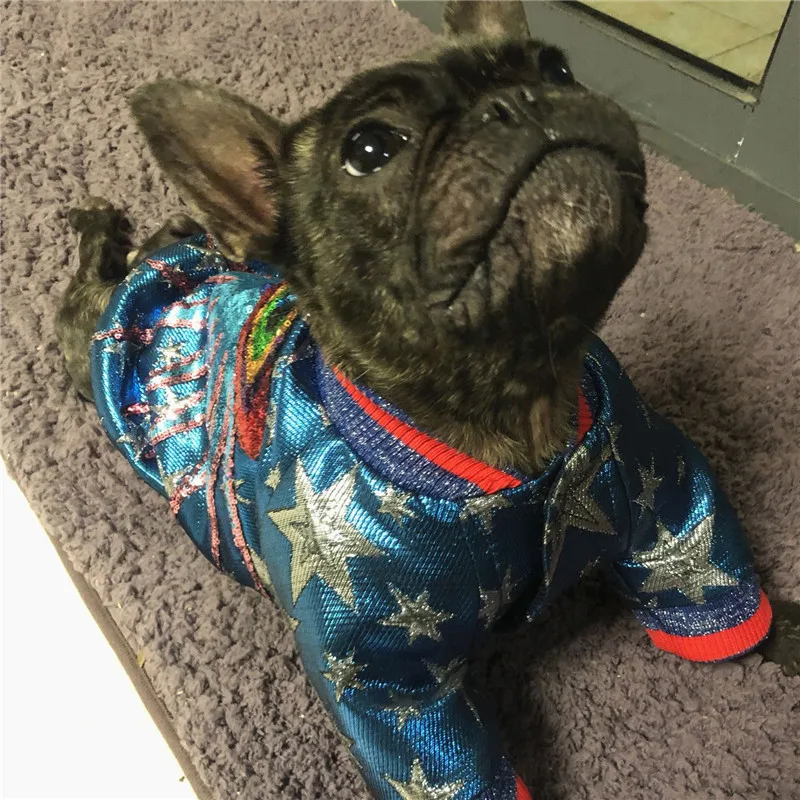 Собака блёстки хлопок пальто для собак свитер с капюшоном роскошный Adidog Теплый Спорт с собакой в стиле ретро толстовки для маленьких Midium собак Одежда для домашних животных